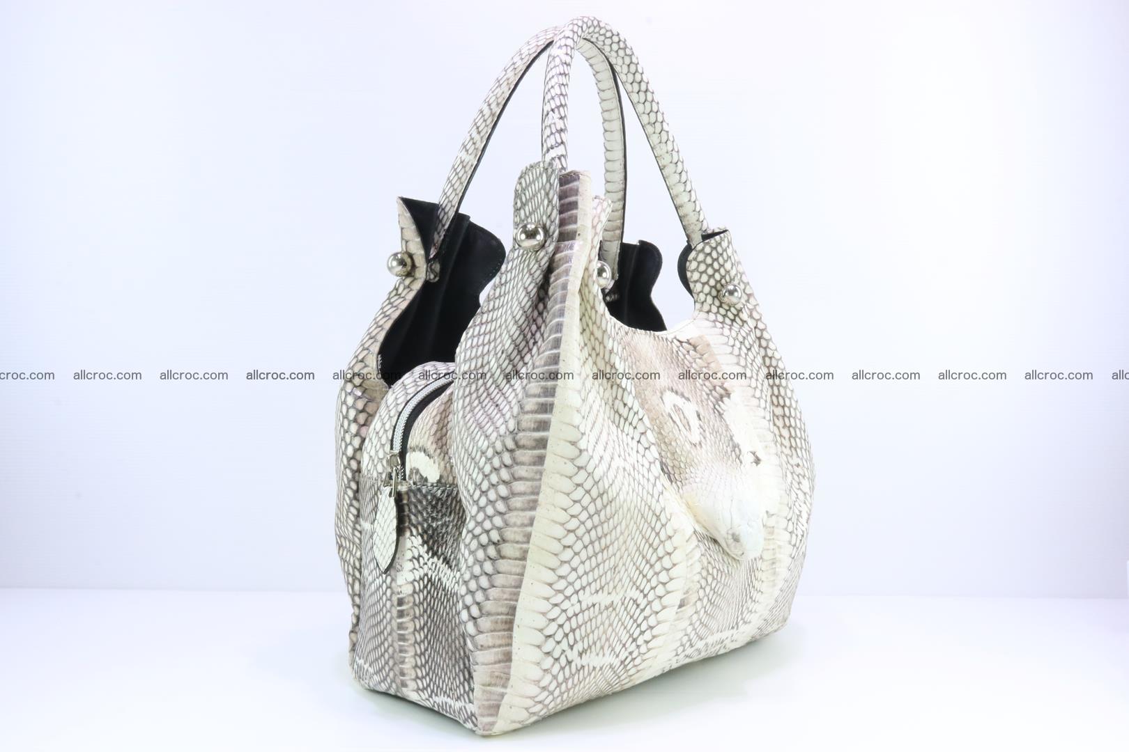 Handbag for lady from cobra skin with cobra head  165 Foto 1