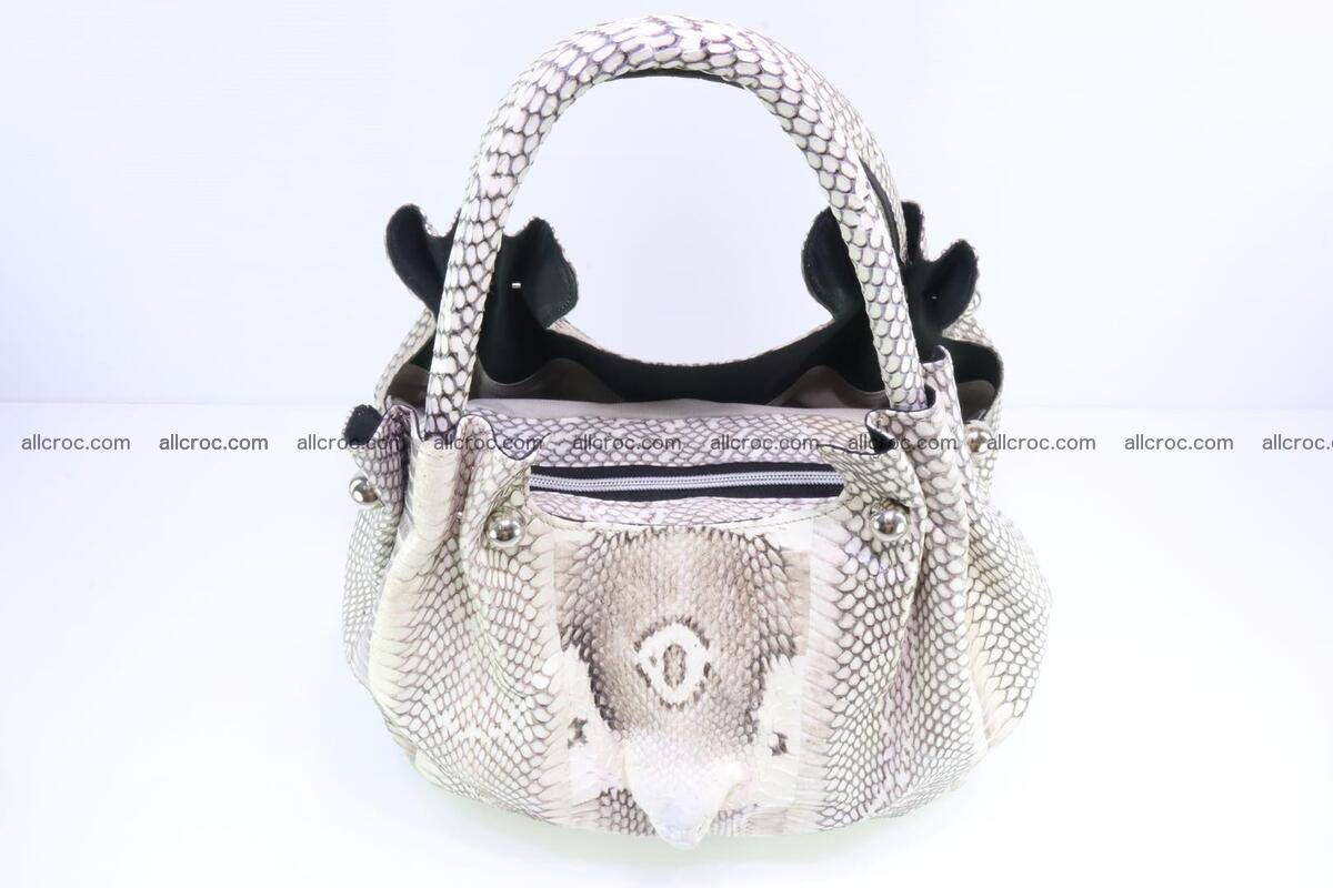 Handbag for lady from cobra skin with cobra head  165 Foto 4