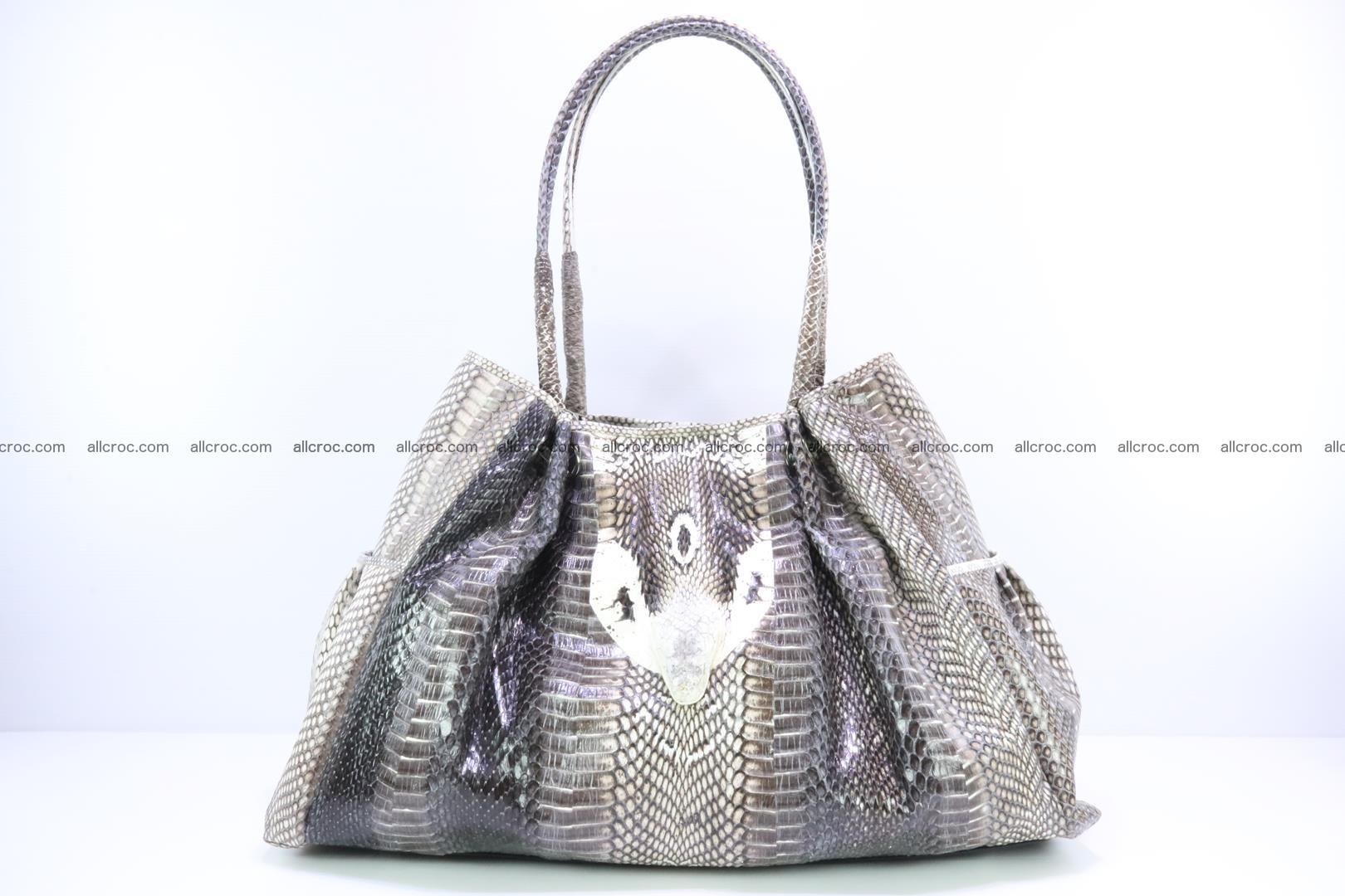 Handbag for lady from cobra skin with cobra head 169 Foto 0