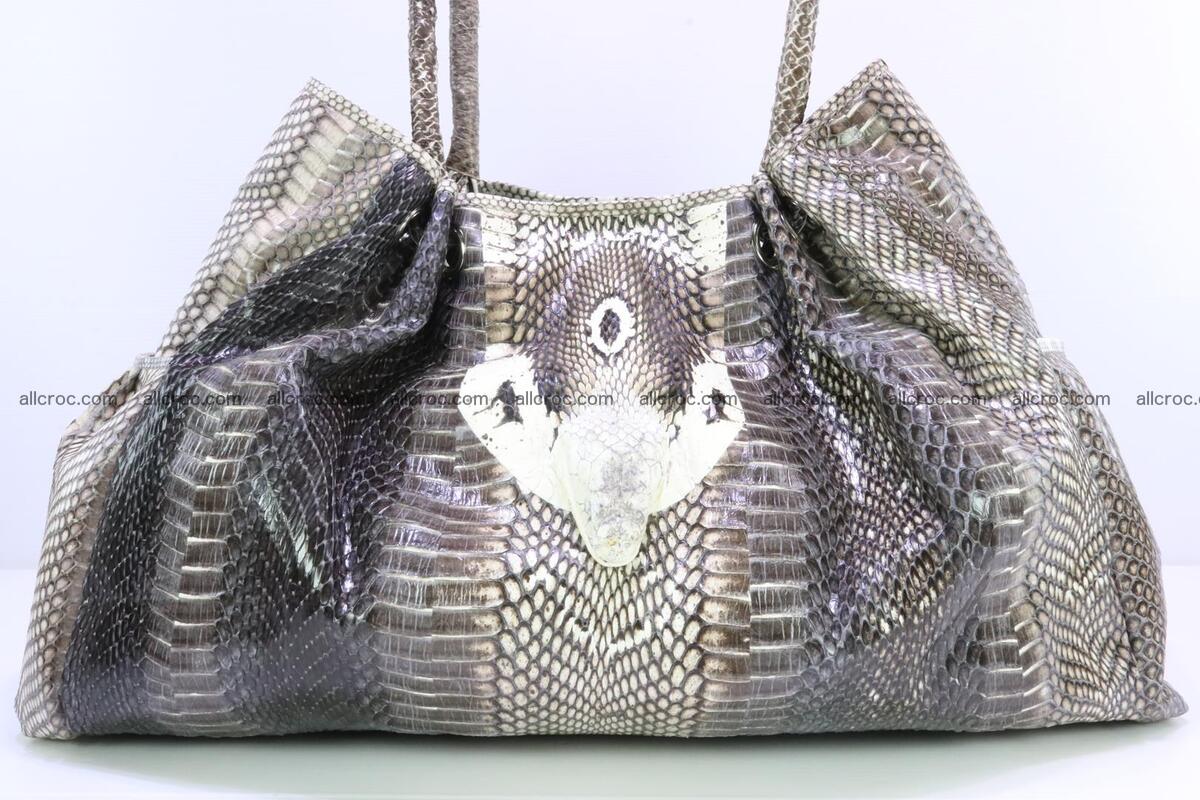 Handbag for lady from cobra skin with cobra head 169 Foto 4