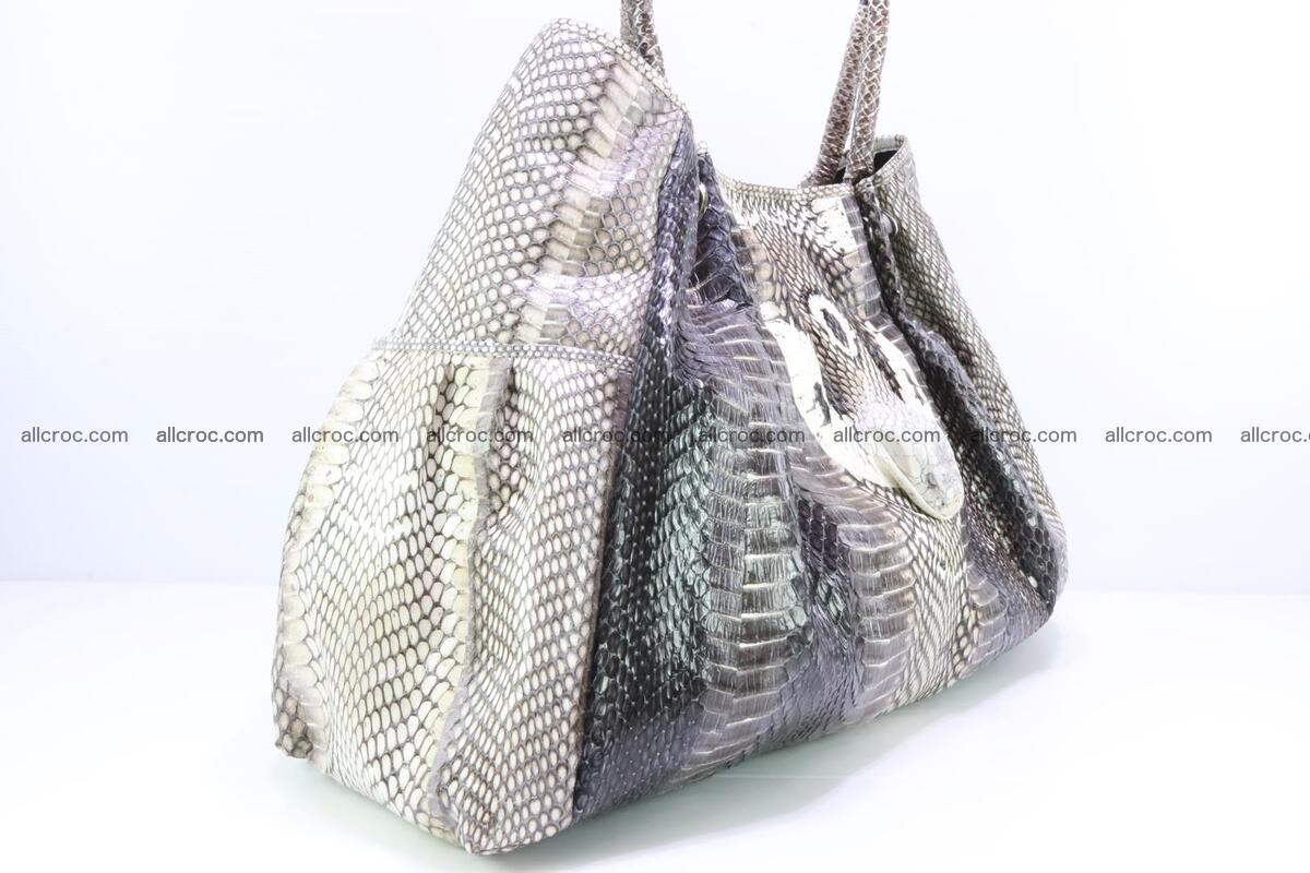 Handbag for lady from cobra skin with cobra head 169 Foto 5