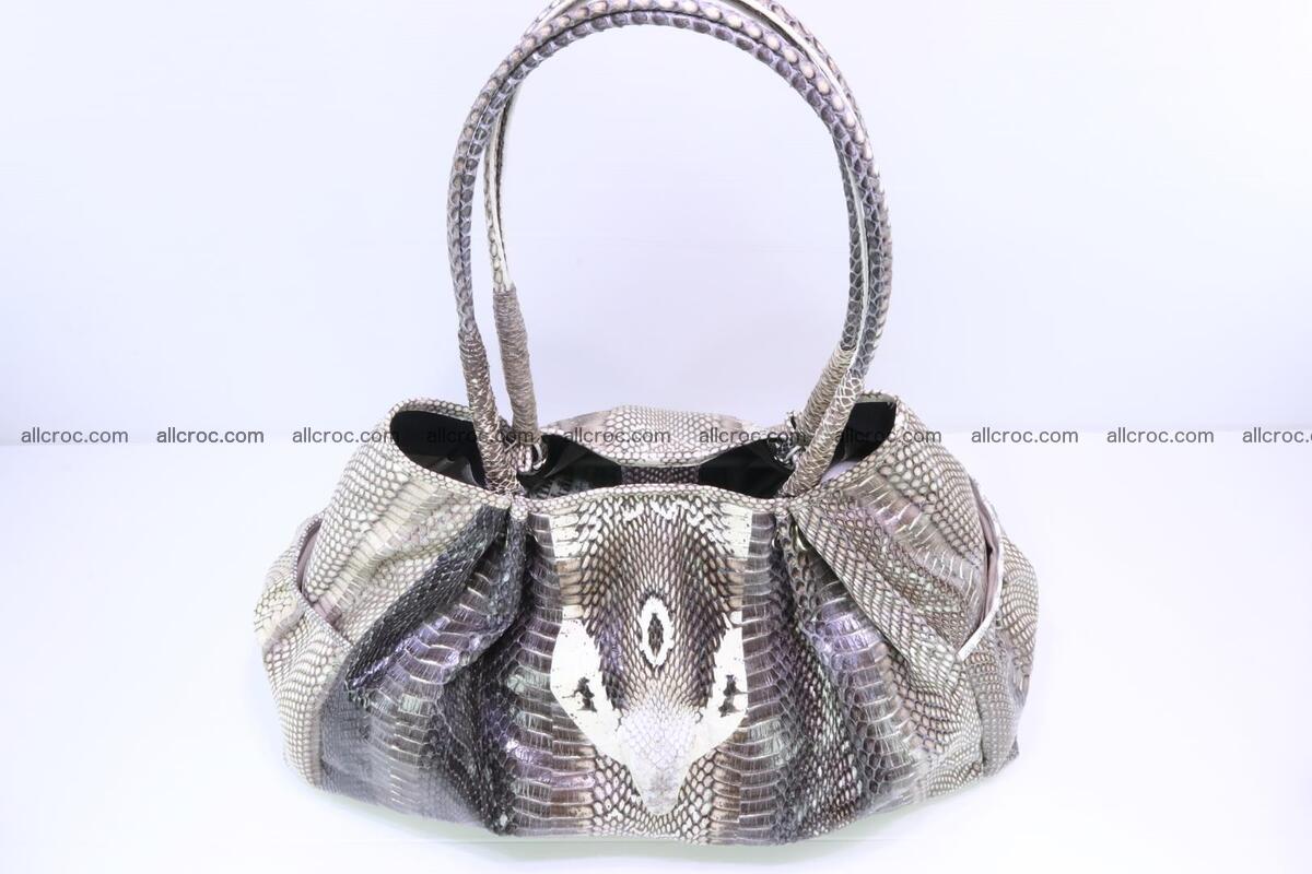 Handbag for lady from cobra skin with cobra head 169 Foto 7
