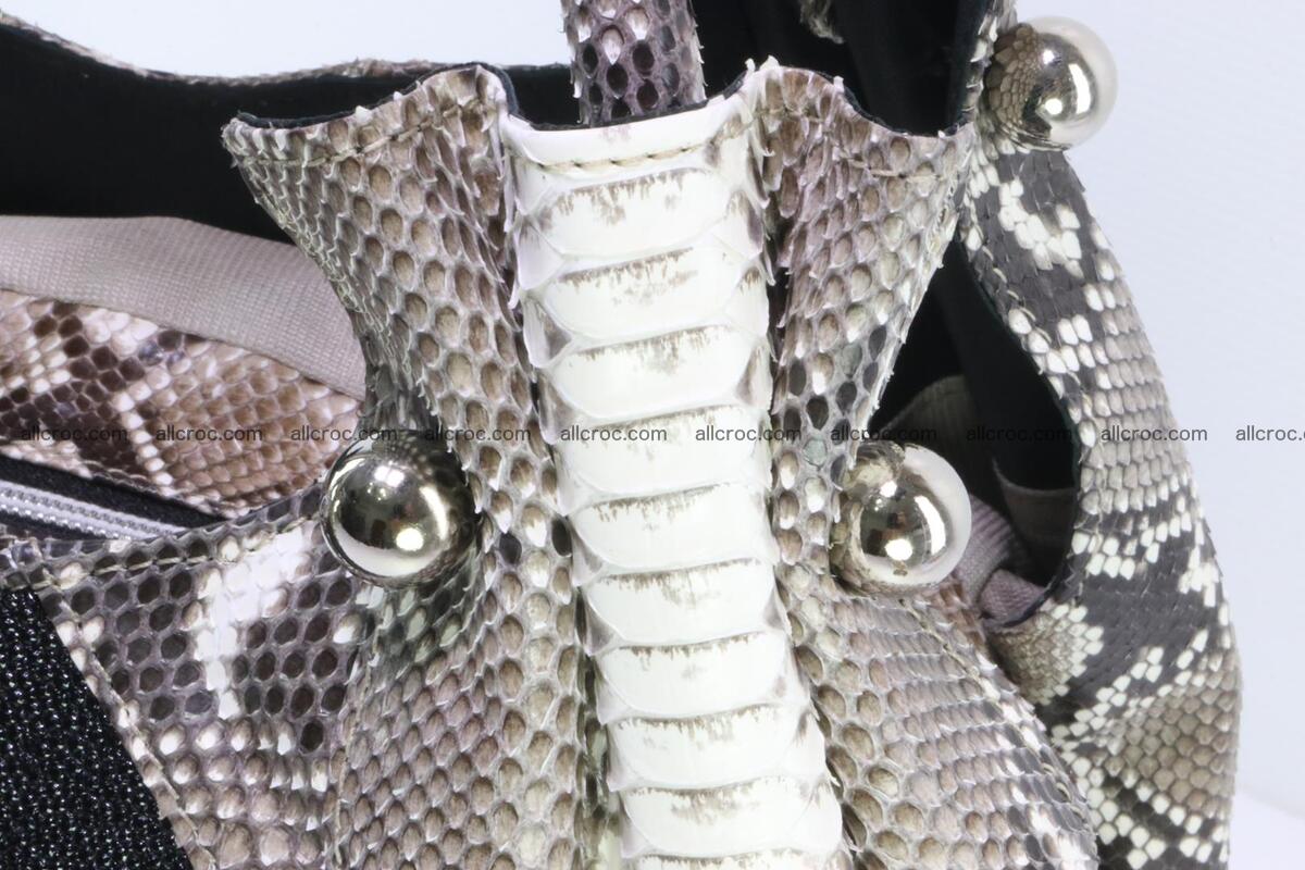 Handbag for lady from Python and stingray skin 166 Foto 5