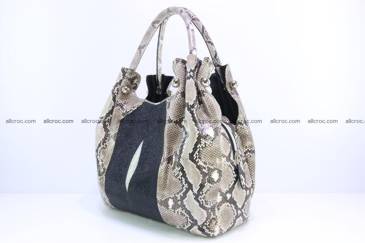 women's handbag from python and stingray skin 1065 Foto 2