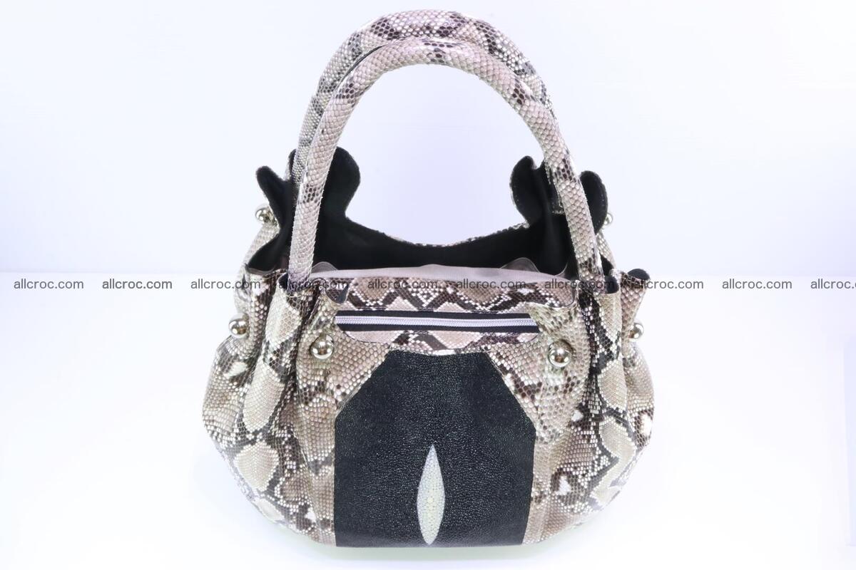 women's handbag from python and stingray skin 1065 Foto 3