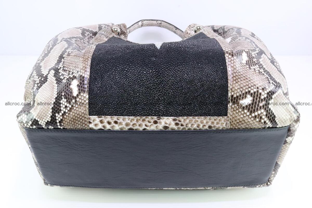 women's handbag from python and stingray skin 1065 Foto 10