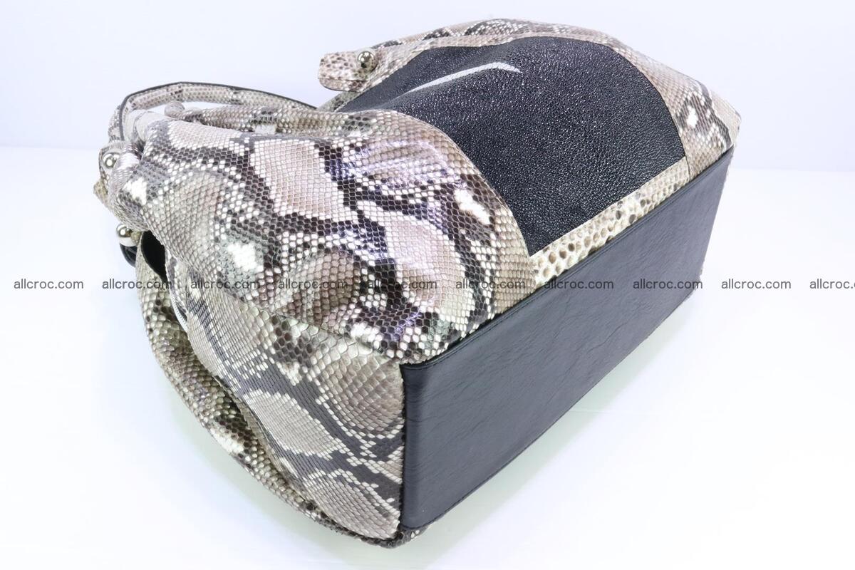 women's handbag from python and stingray skin 1065 Foto 9