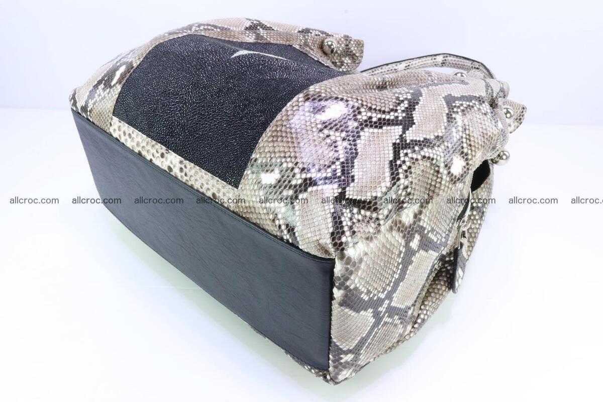 women's handbag from python and stingray skin 1065 Foto 8