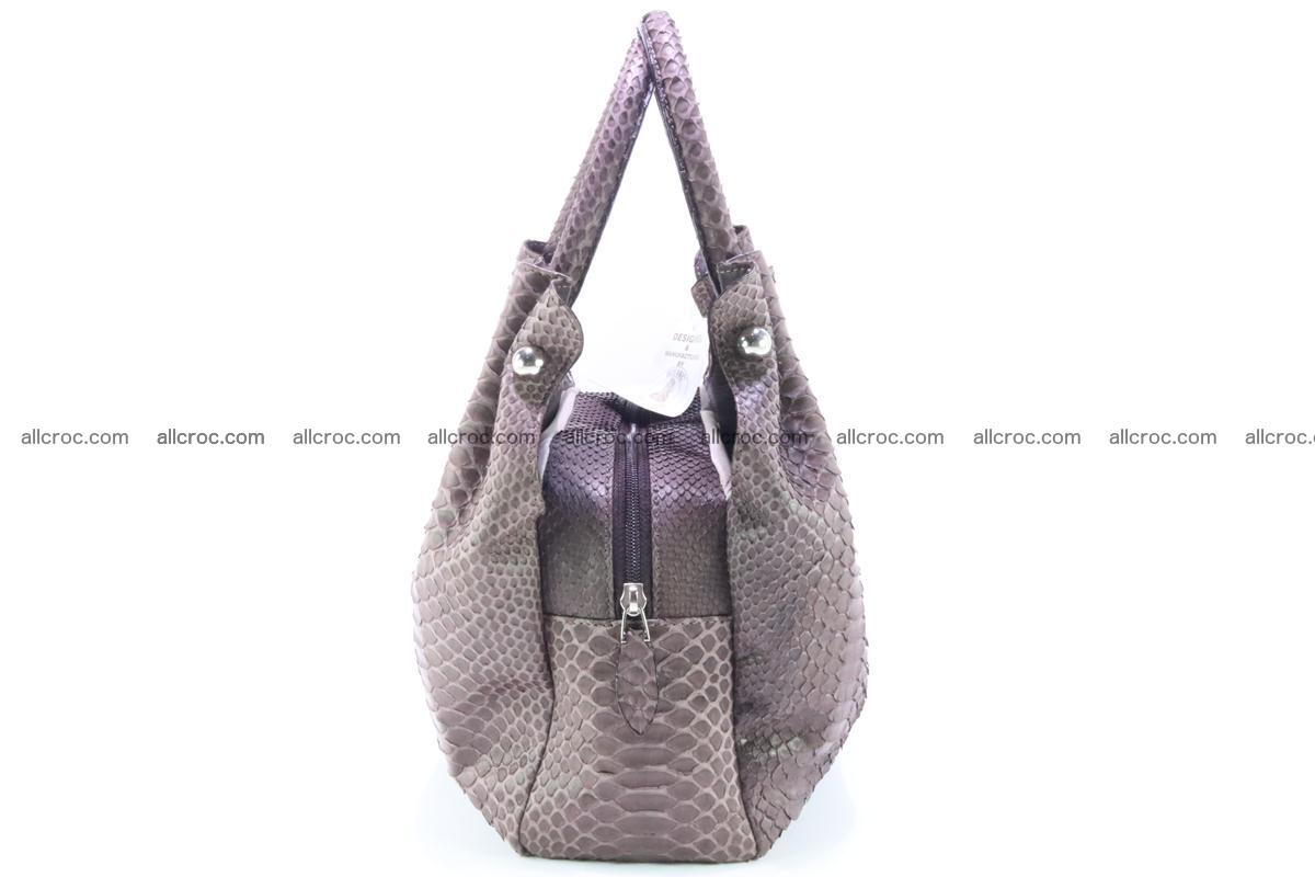 Handbag for women from genuine python and stingray leather 256 Foto 5