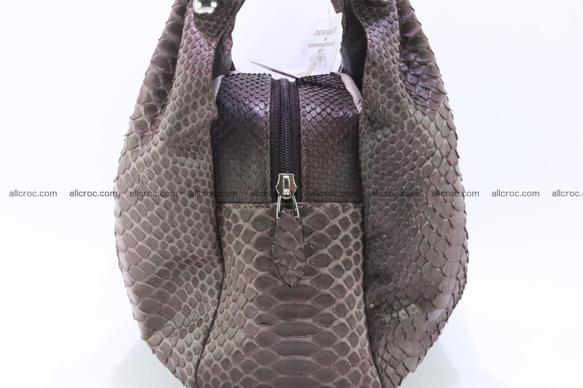 Handbag for women from genuine python and stingray leather 256 Foto 1