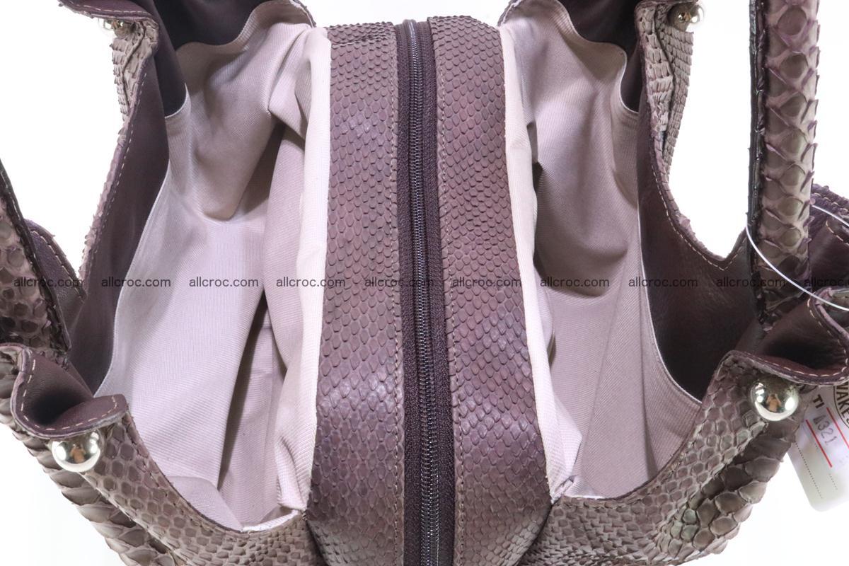 Handbag for women from genuine python and stingray leather 256 Foto 9
