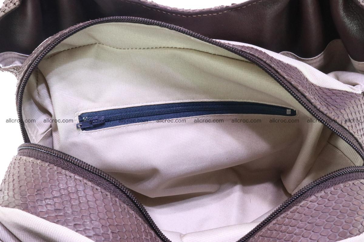 Handbag for women from genuine python and stingray leather 256 Foto 10