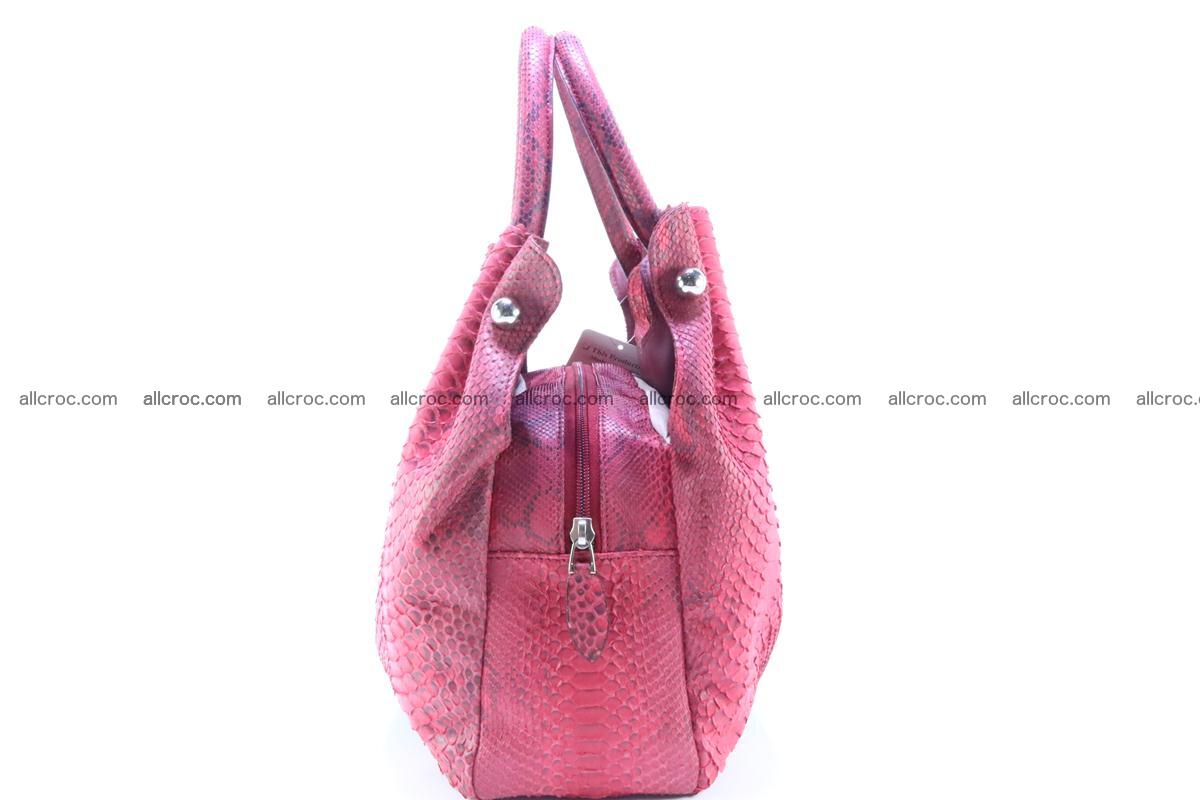 Handbag for women from genuine python and stingray leather 257 Foto 4