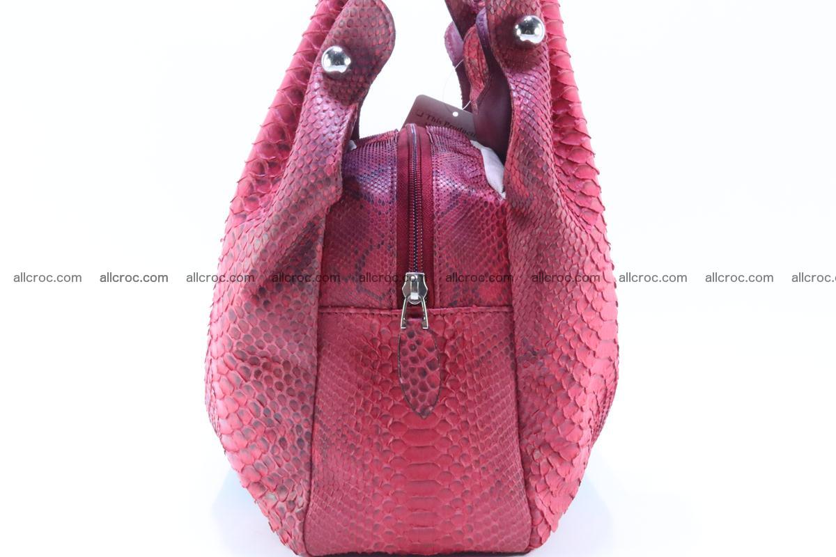 Handbag for women from genuine python and stingray leather 257 Foto 5