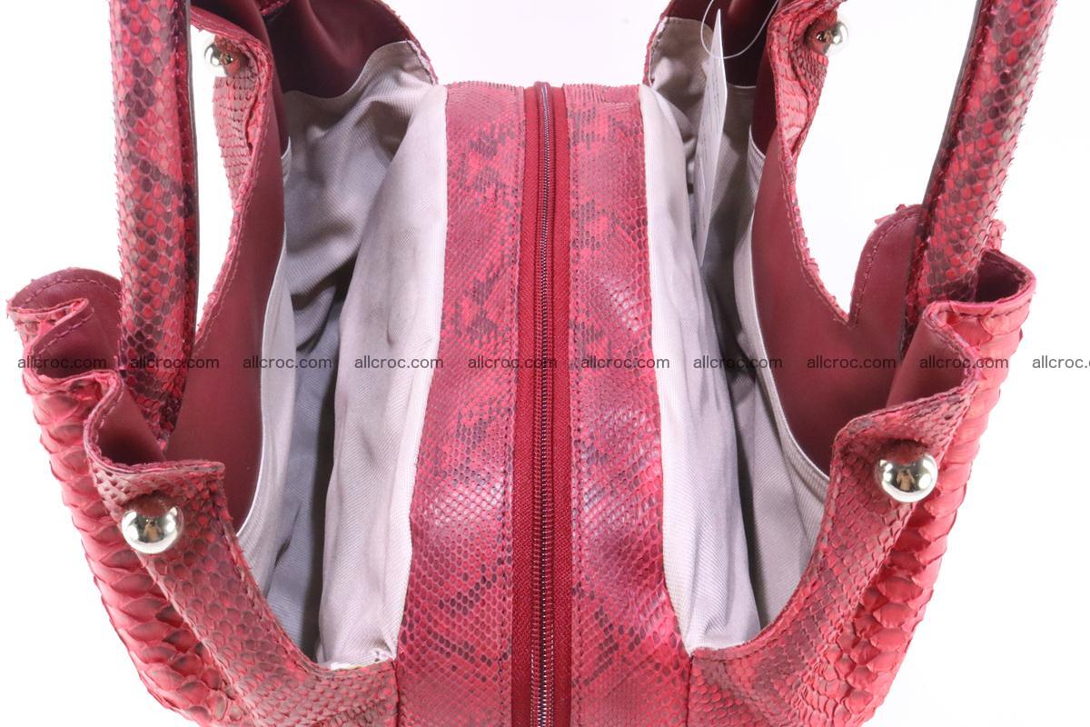Handbag for women from genuine python and stingray leather 257 Foto 8