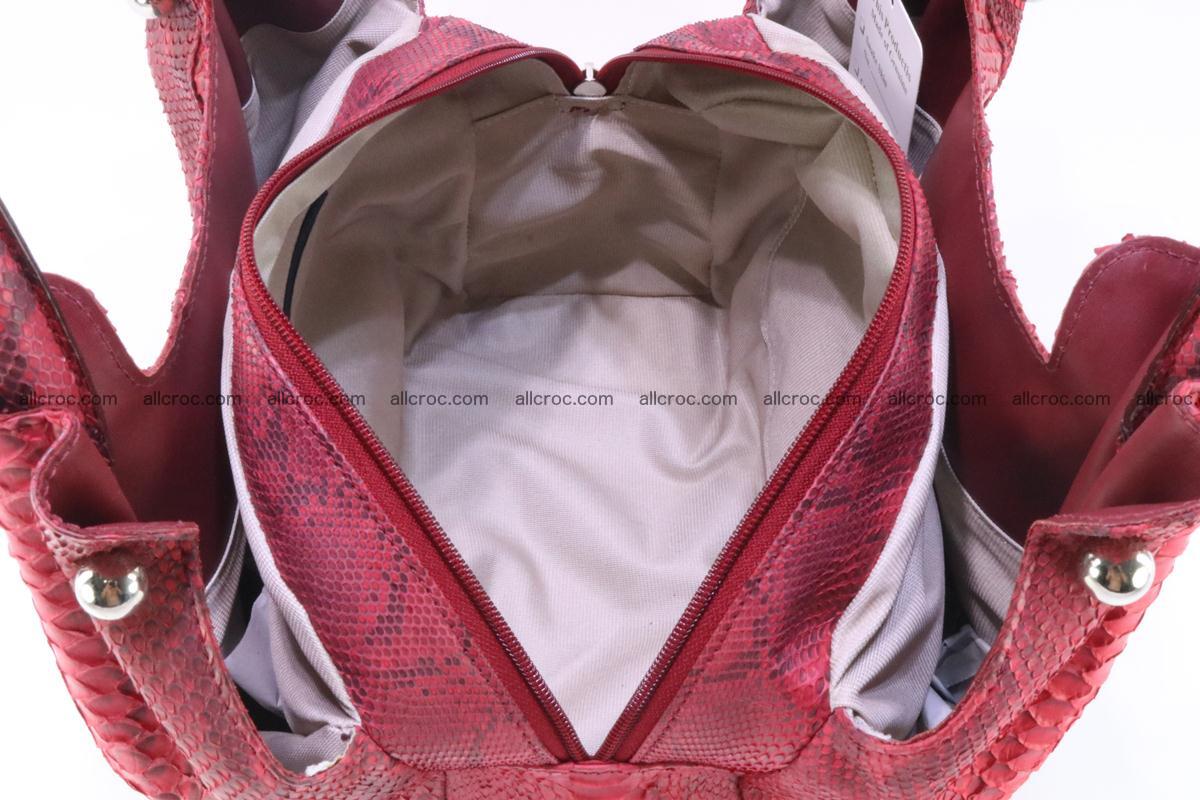 Handbag for women from genuine python and stingray leather 257 Foto 9