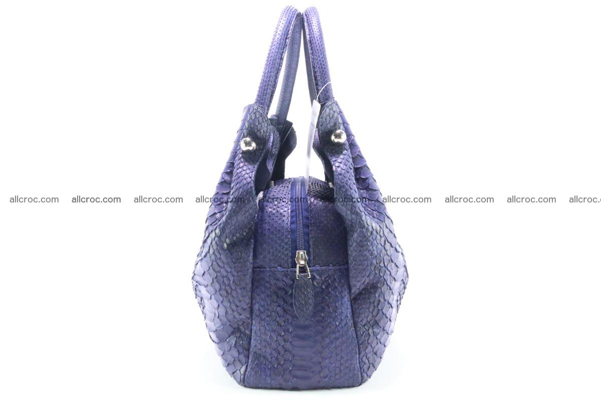 Handbag for women from genuine python and stingray leather 258 Foto 4