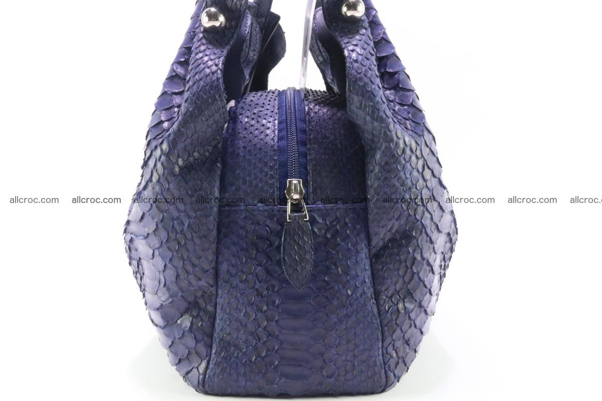 Handbag for women from genuine python and stingray leather 258 Foto 3