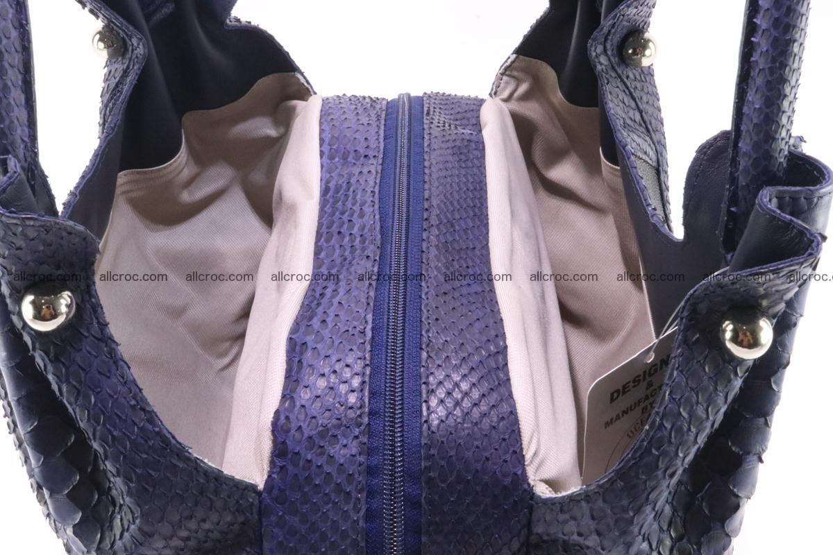 Handbag for women from genuine python and stingray leather 258 Foto 6