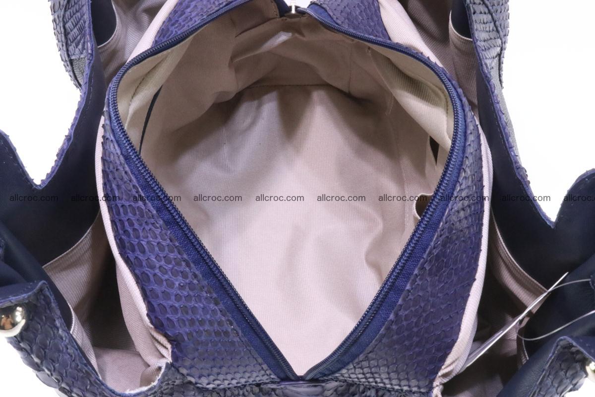 Handbag for women from genuine python and stingray leather 258 Foto 8