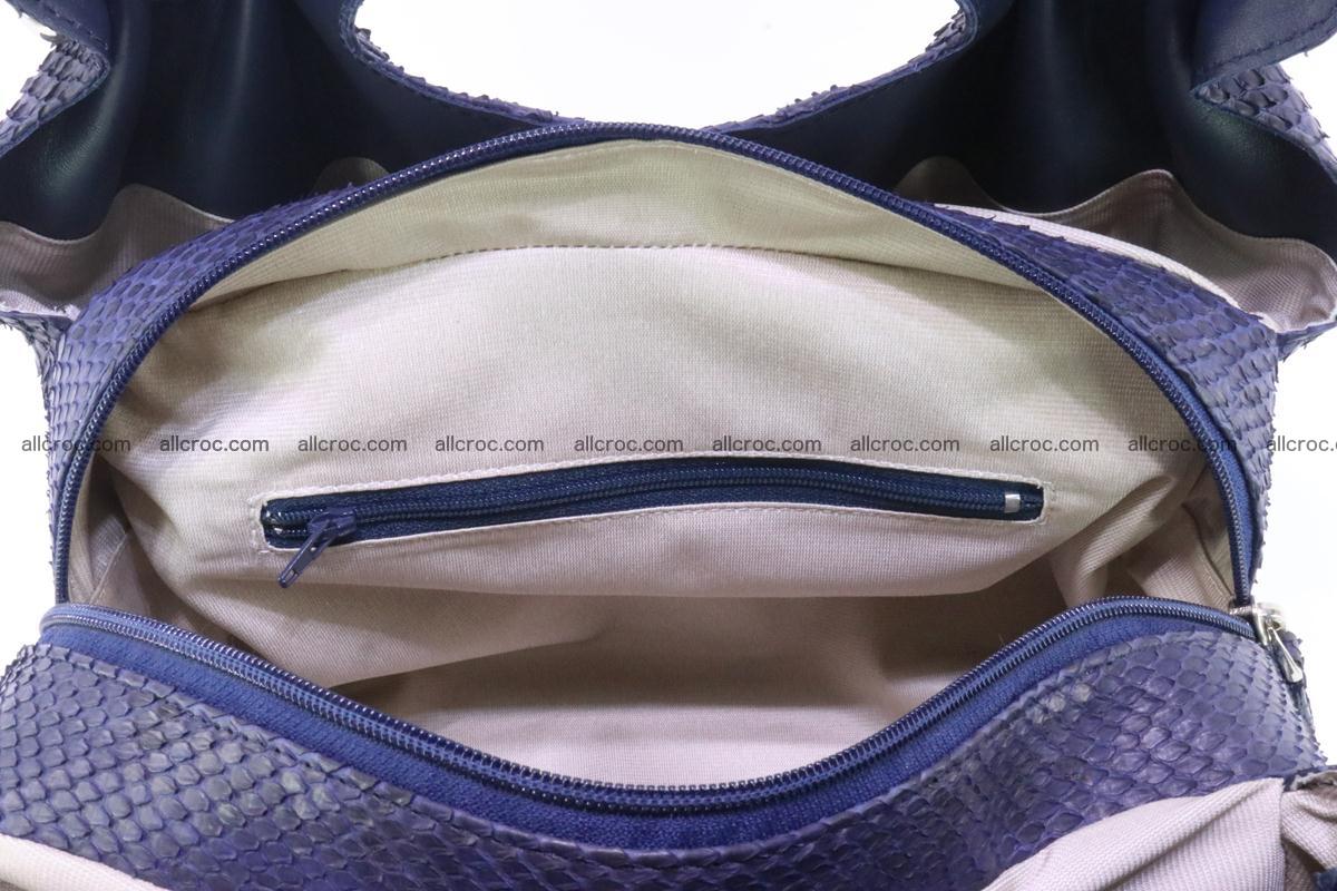 Handbag for women from genuine python and stingray leather 258 Foto 10