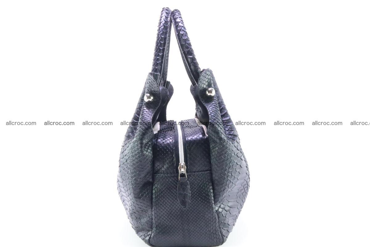 Handbag for women from genuine python and stingray leather 259 Foto 4