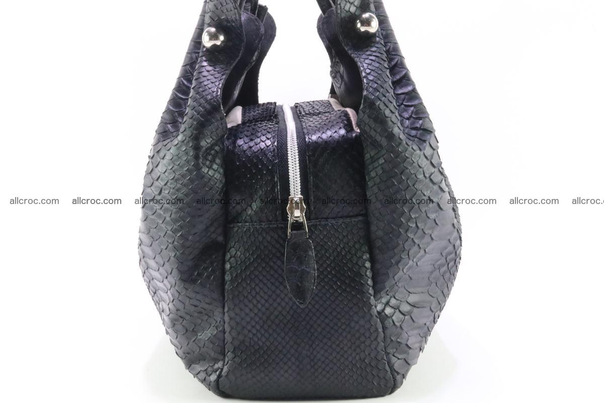 Handbag for women from genuine python and stingray leather 259 Foto 5