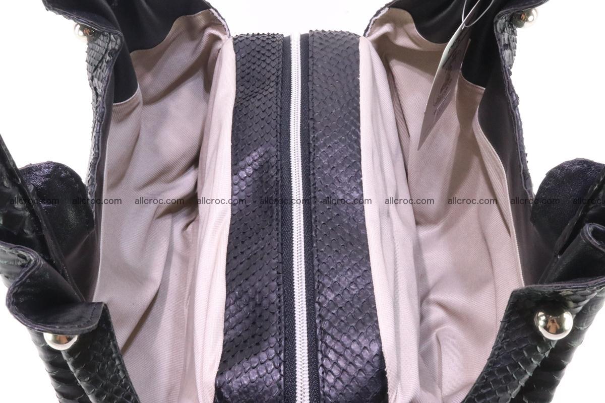 Handbag for women from genuine python and stingray leather 259 Foto 7