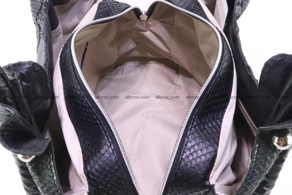 Handbag for women from genuine python and stingray leather 259 Foto 9