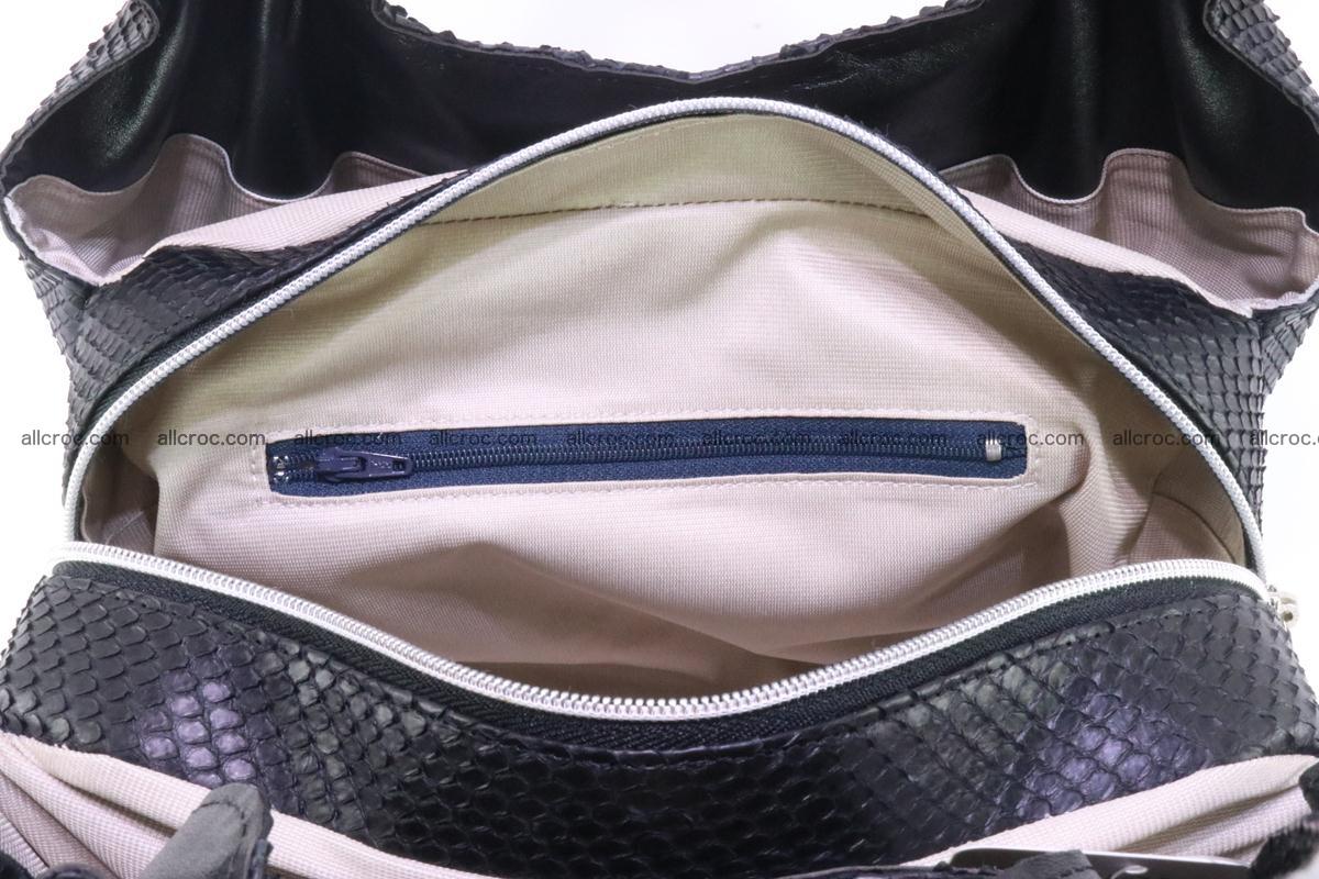 Handbag for women from genuine python and stingray leather 259 Foto 8