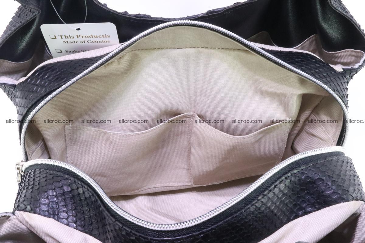 Handbag for women from genuine python and stingray leather 259 Foto 10