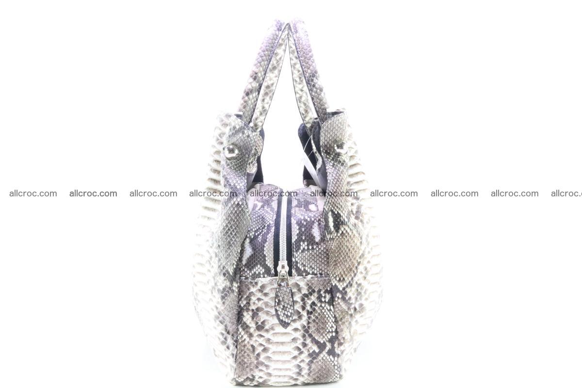 Handbag for women from genuine python and stingray leather 260 Foto 3