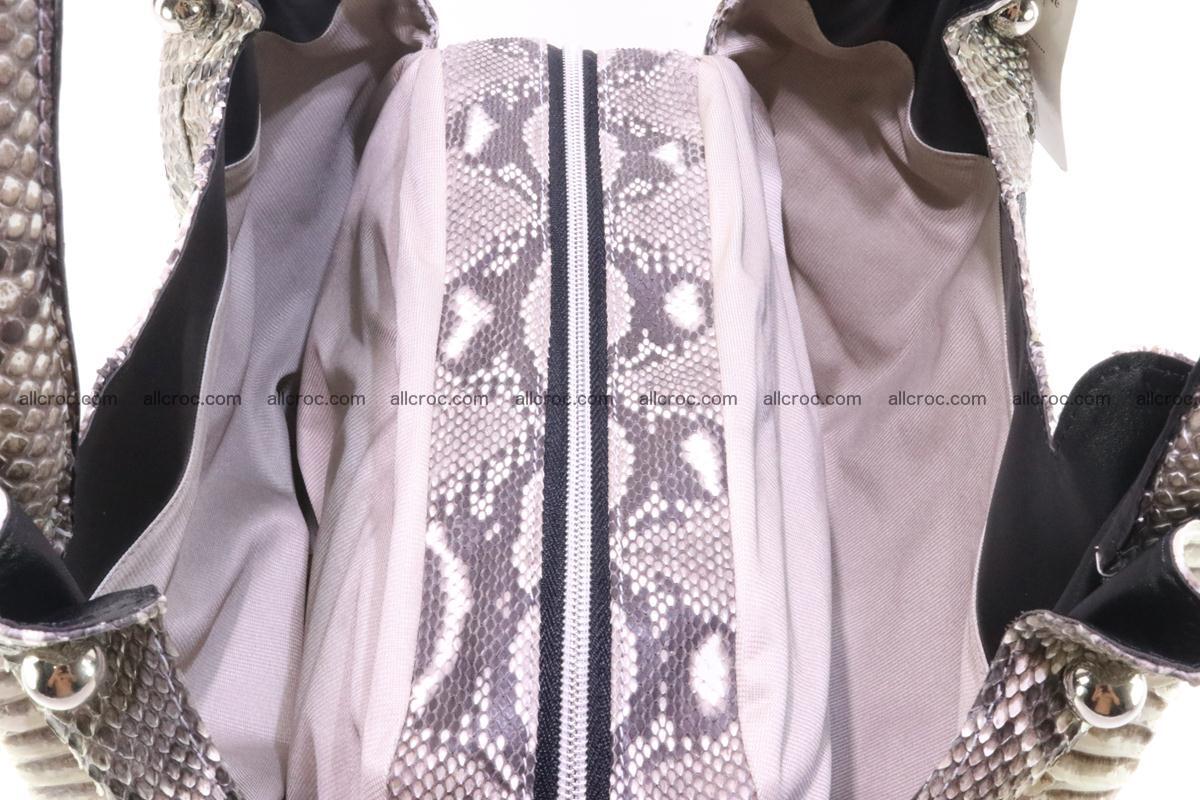 Handbag for women from genuine python and stingray leather 260 Foto 7