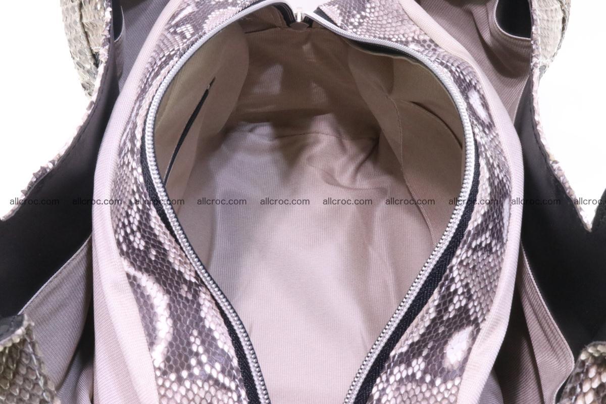 Handbag for women from genuine python and stingray leather 260 Foto 8