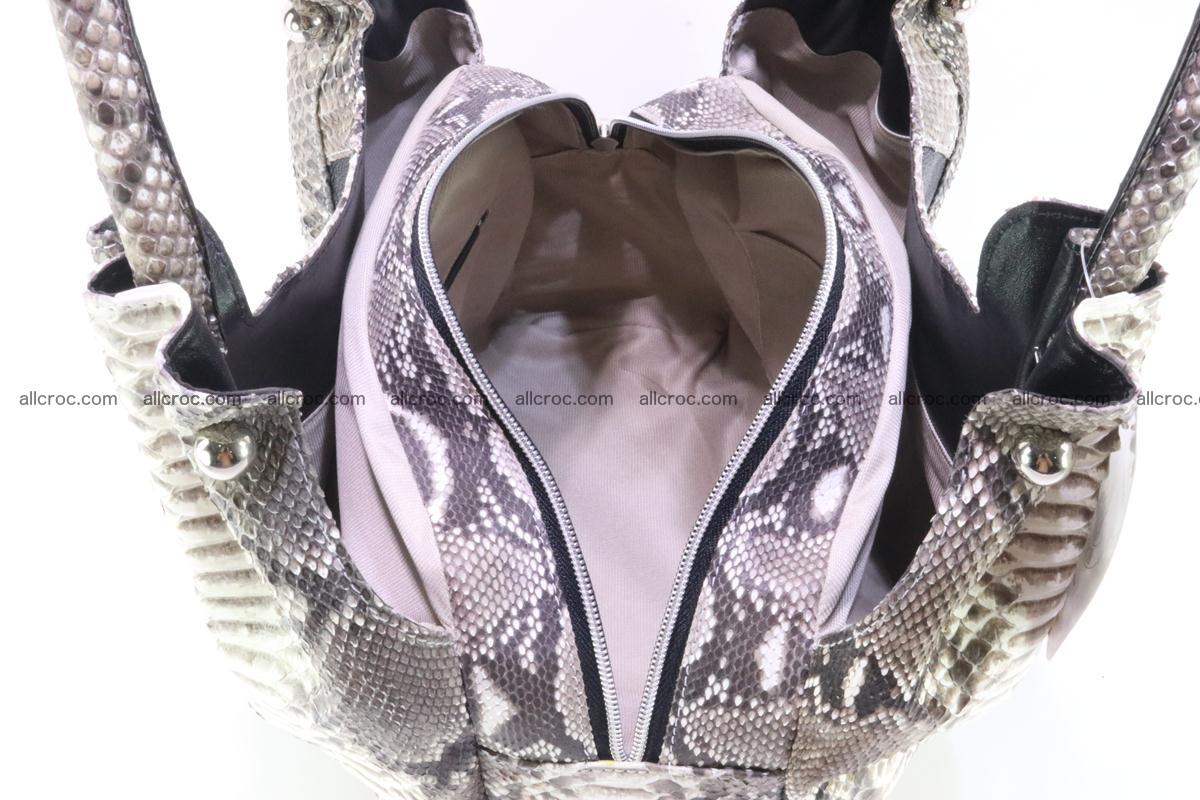 Handbag for women from genuine python and stingray leather 260 Foto 6
