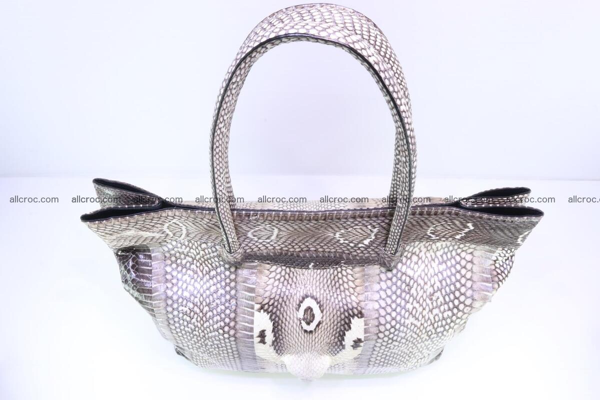 Handbag from cobra skin for lady 183 Foto 12