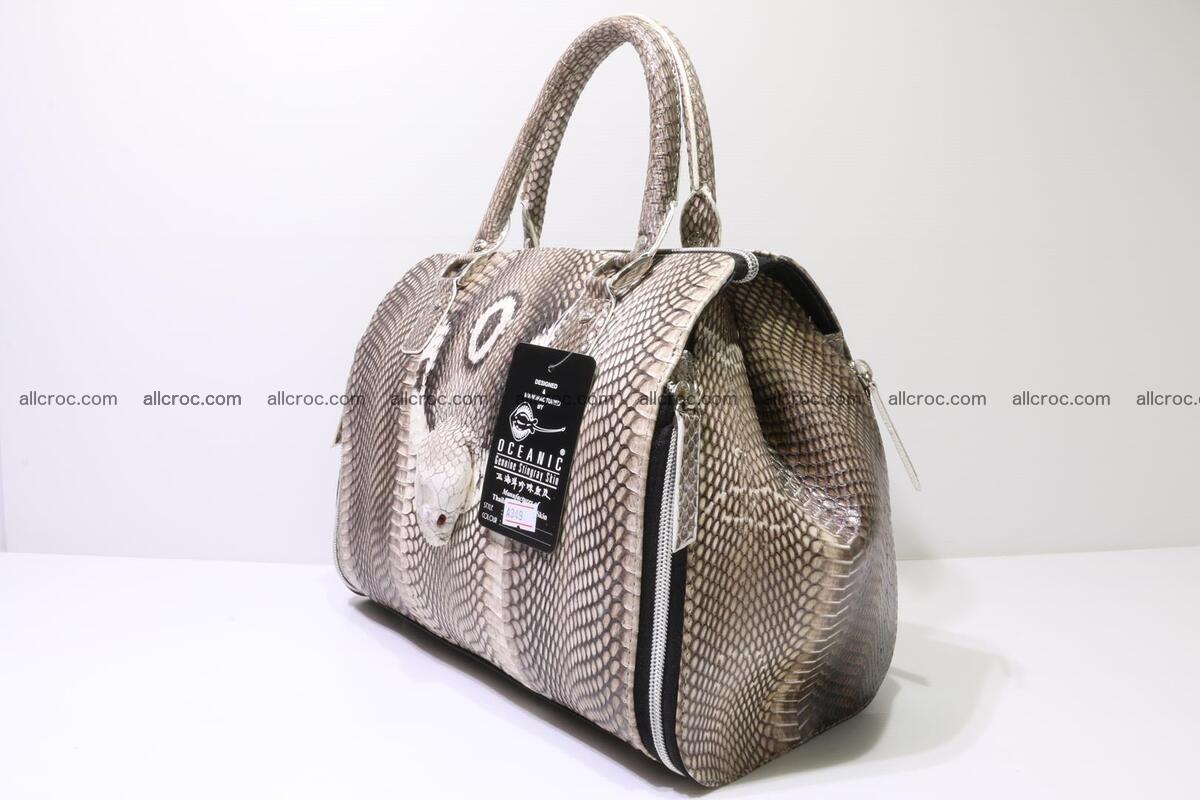 Handbag from cobra skin for lady 416 Foto 2