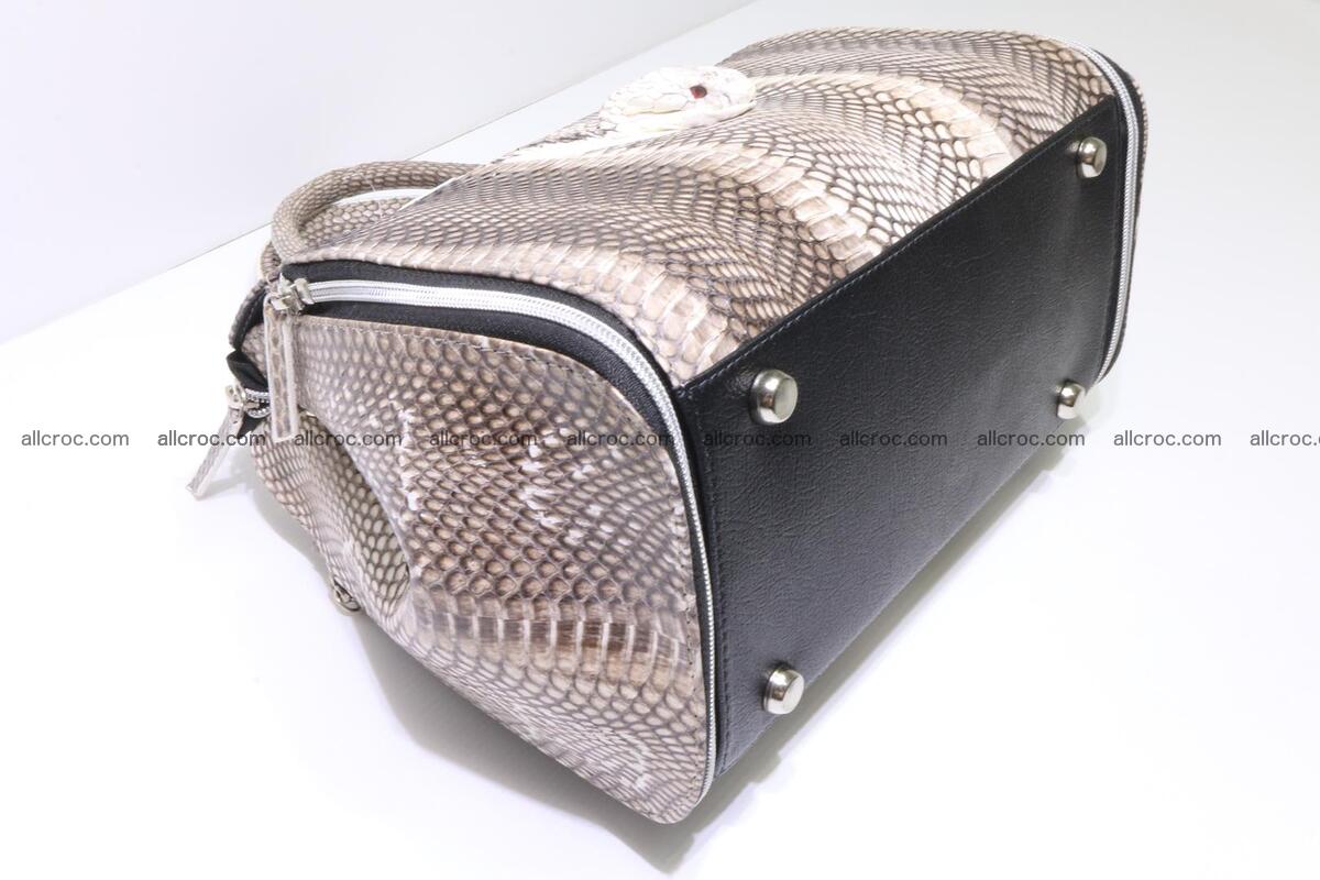 Handbag from cobra skin for lady 416 Foto 10