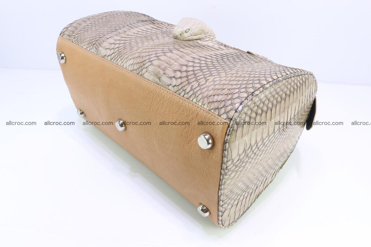 Handbag from cobra skin with head of cobra 172 Foto 9
