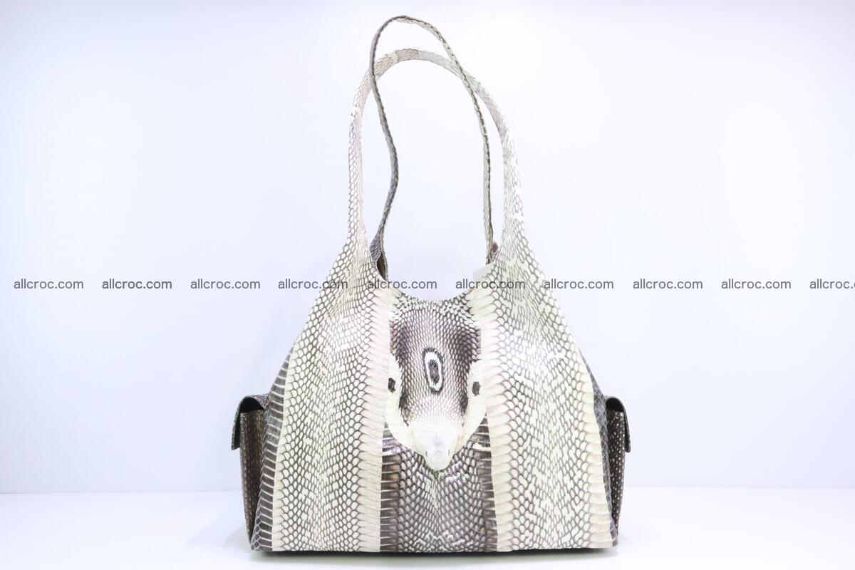 Handbag from cobra skin with head of cobra 173 Foto 0