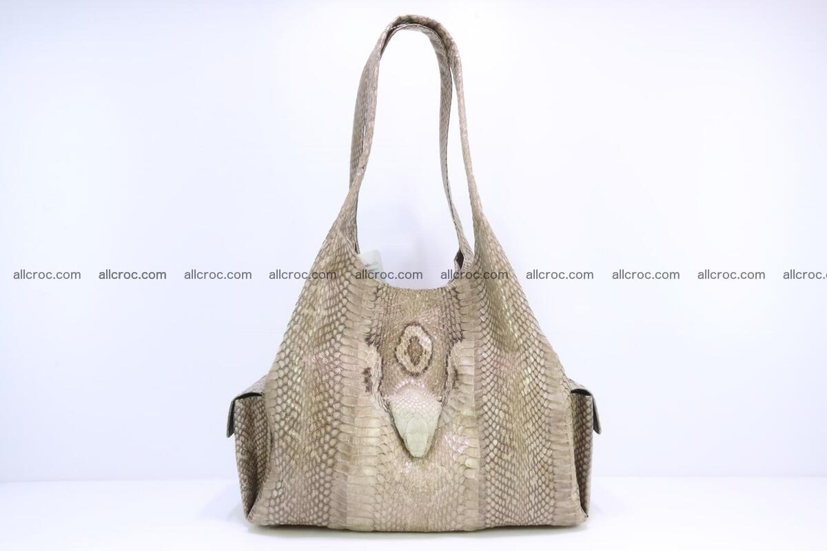 Handbag from cobra skin with head of cobra 174 Foto 0