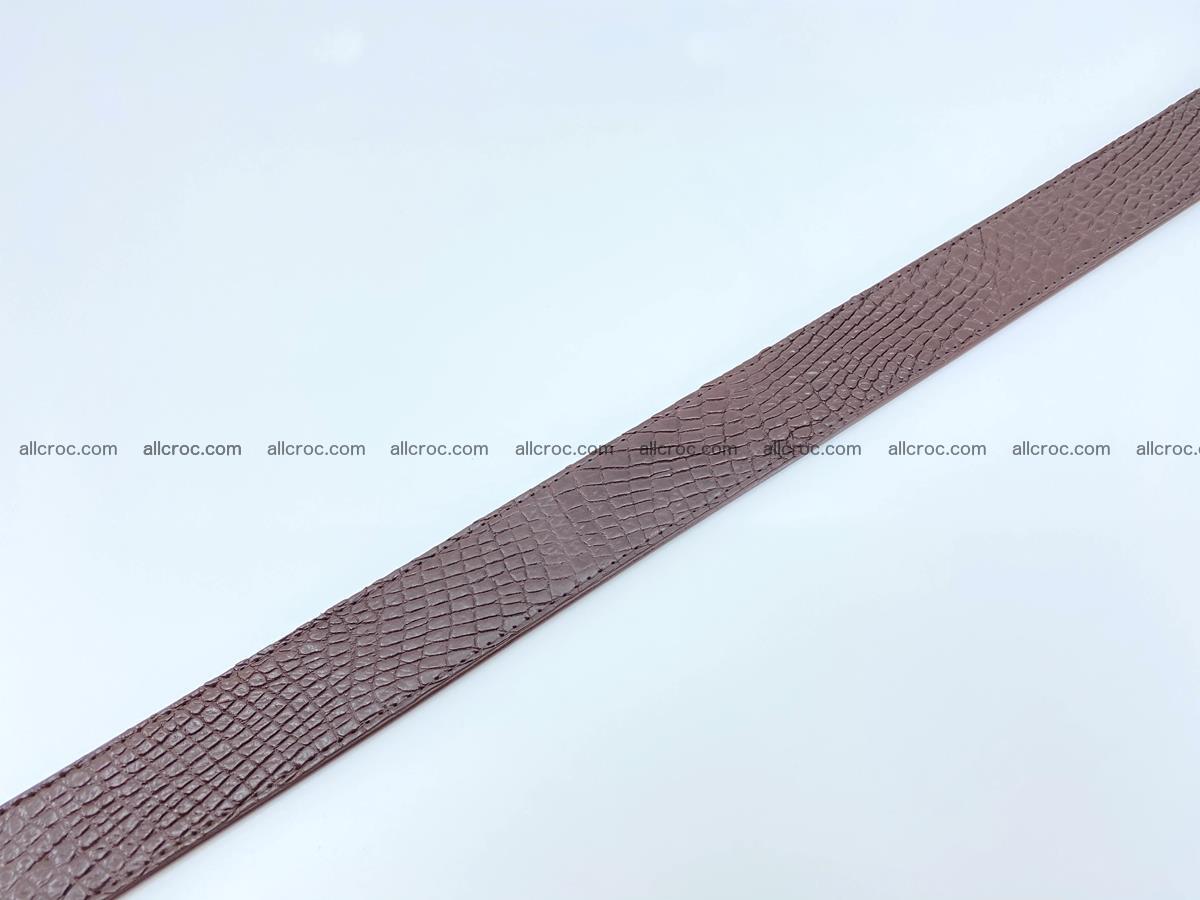 Handcrafted Crocodile leather belt 759 Foto 11