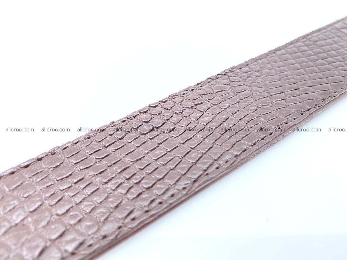 Handcrafted Crocodile leather belt 759 Foto 12