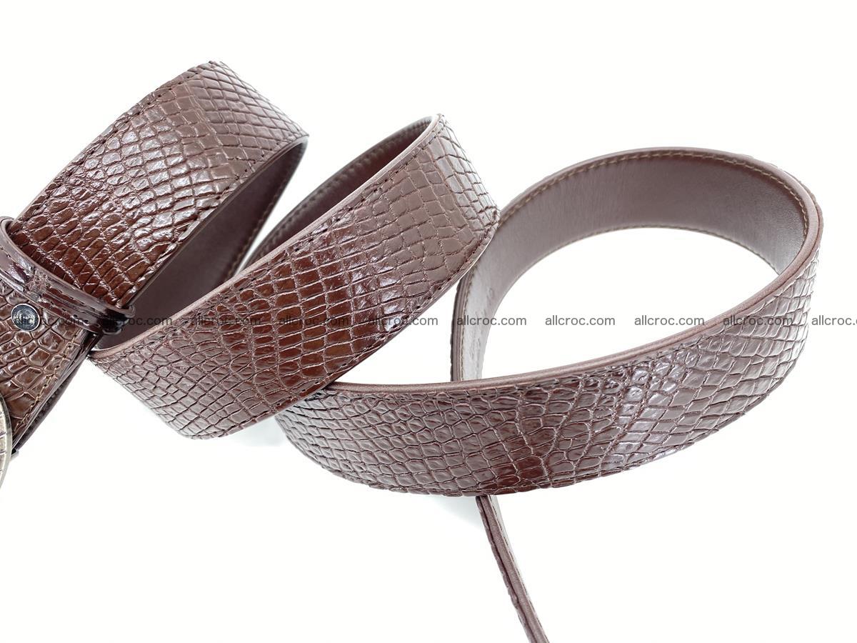Handcrafted Crocodile leather belt 771 Foto 3