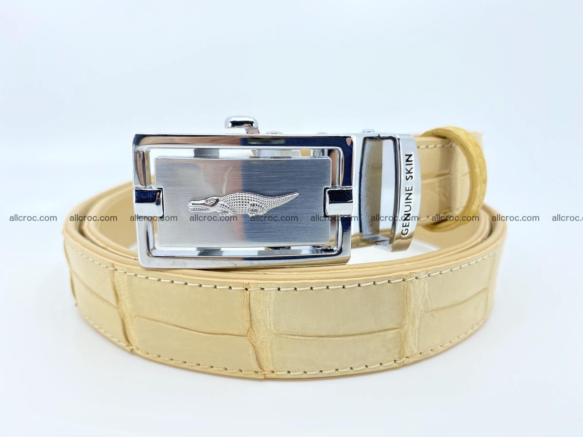 Handcrafted crocodile skin belt for women 859 Foto 0