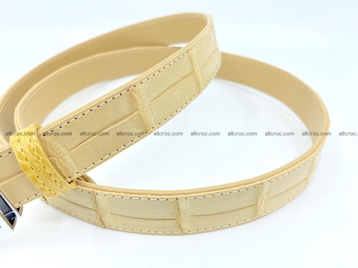 Handcrafted crocodile skin belt for women 859 Foto 1