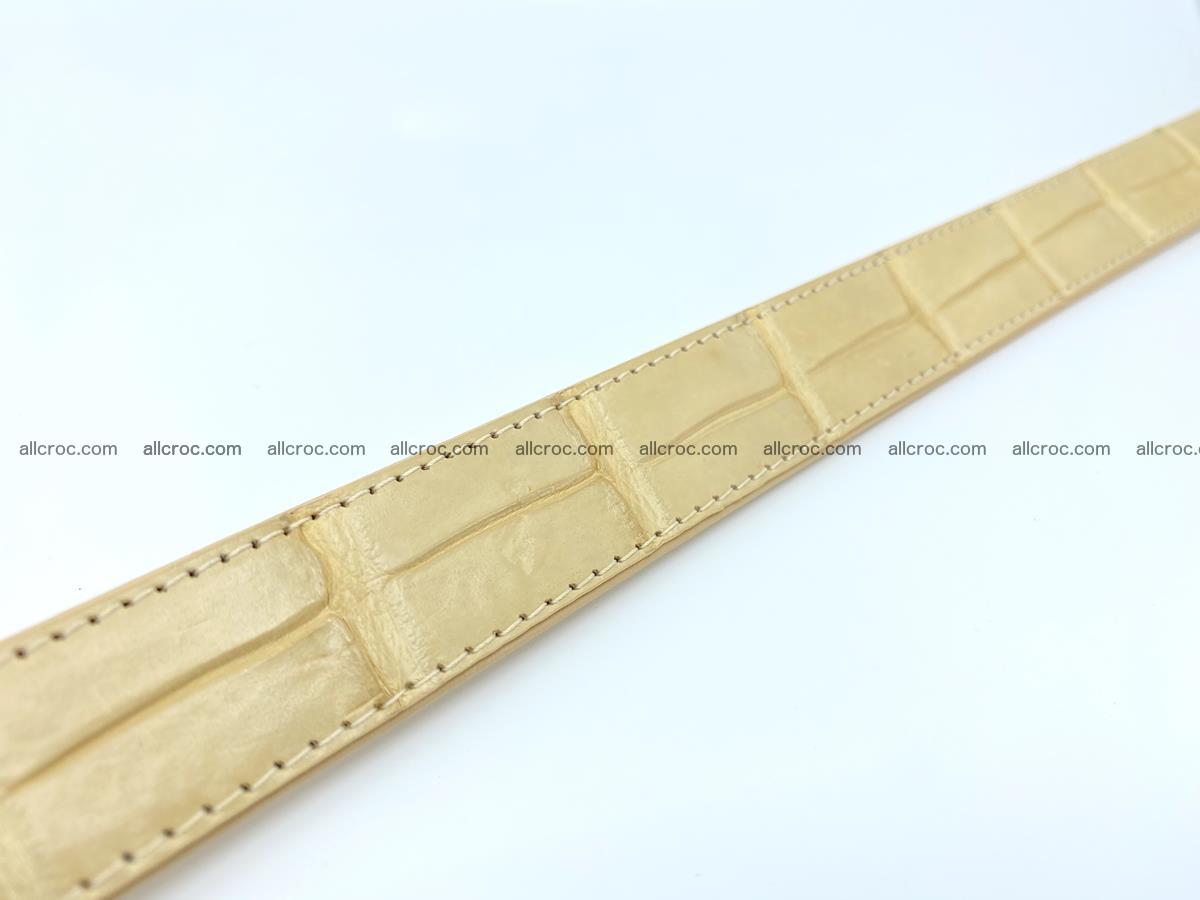 Handcrafted crocodile skin belt for women 859 Foto 5