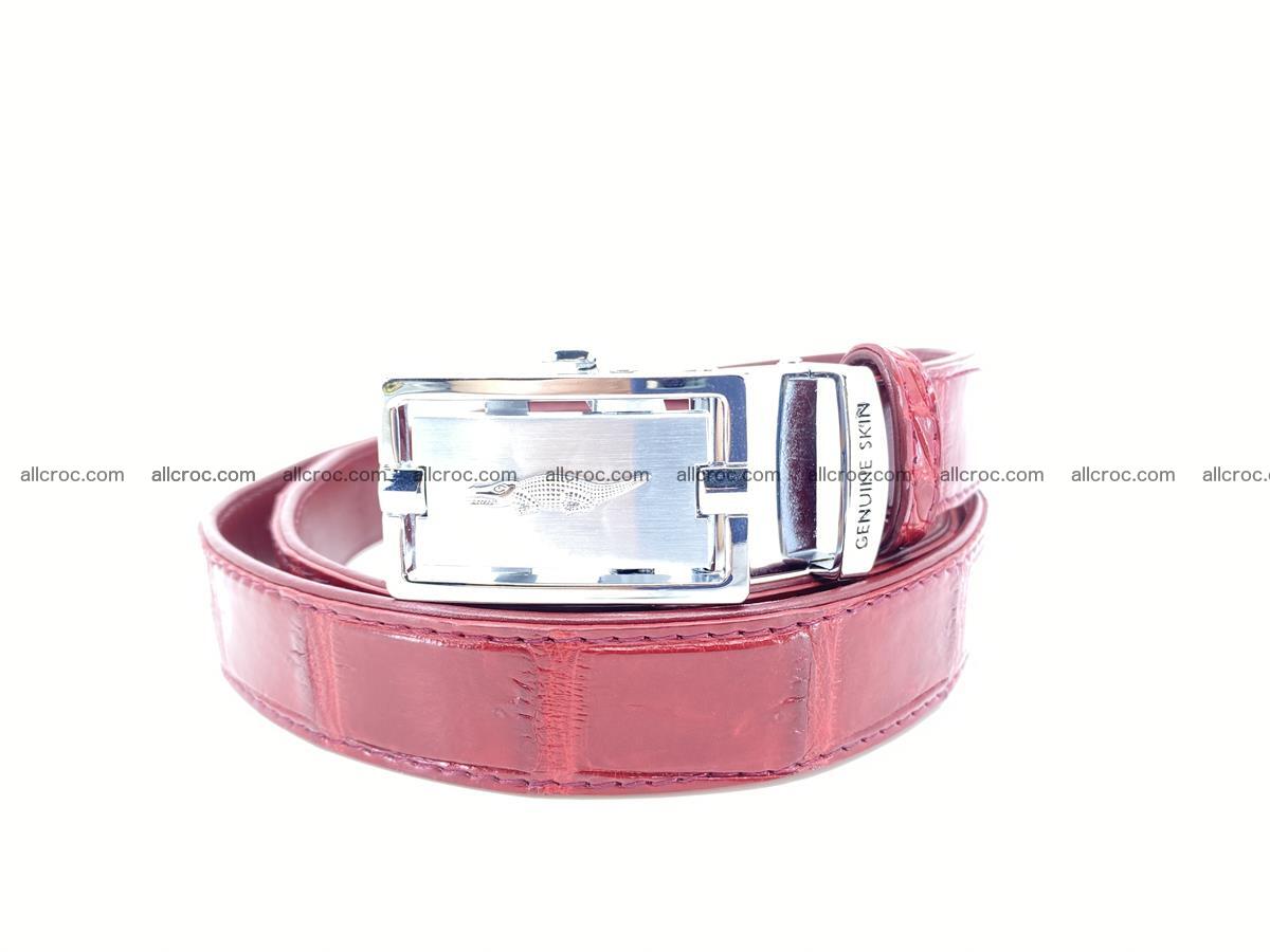 Handcrafted crocodile skin belt for women 843 Foto 0