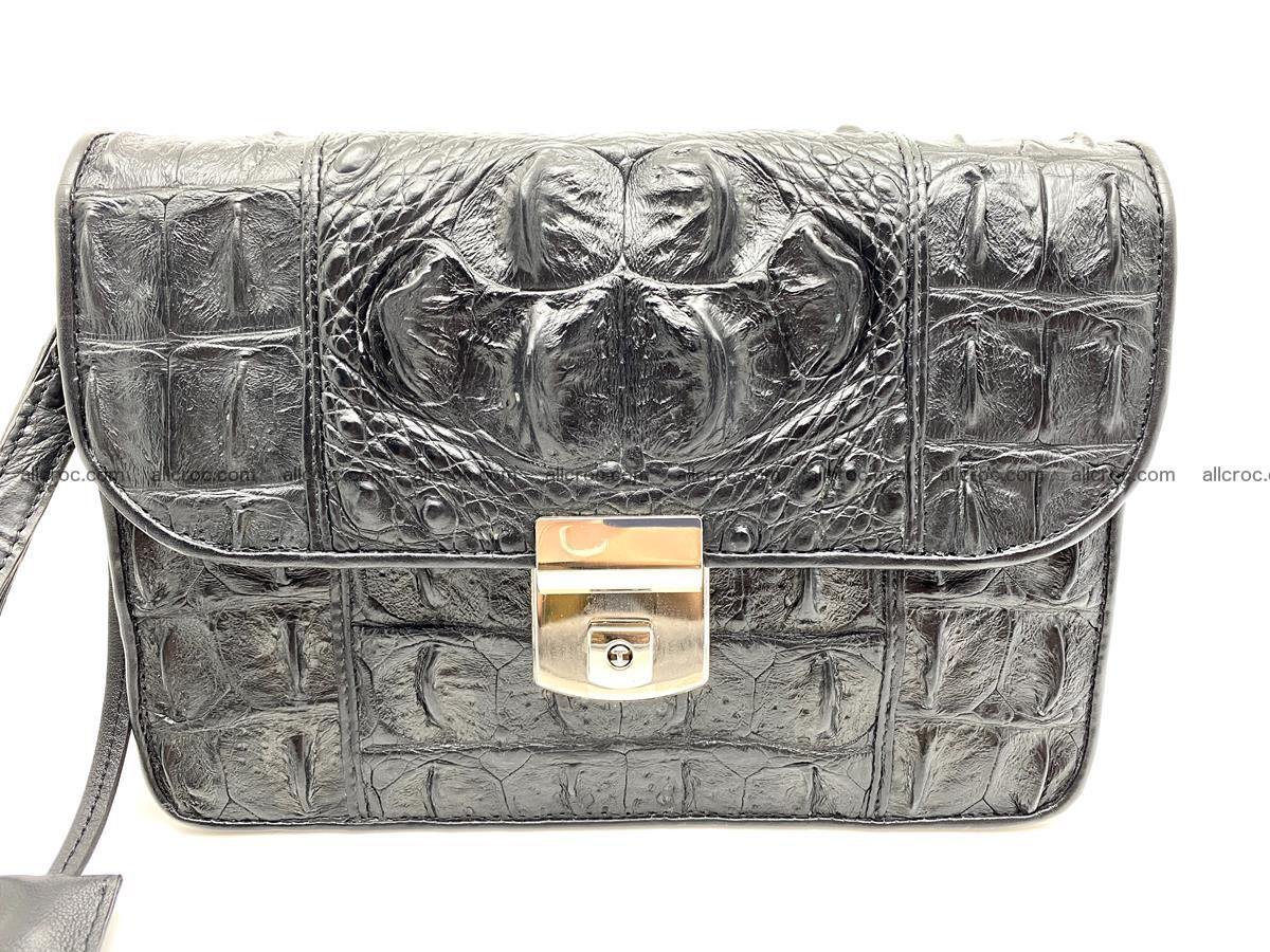 Handcrafted crocodile skin handbag 821 Foto 1