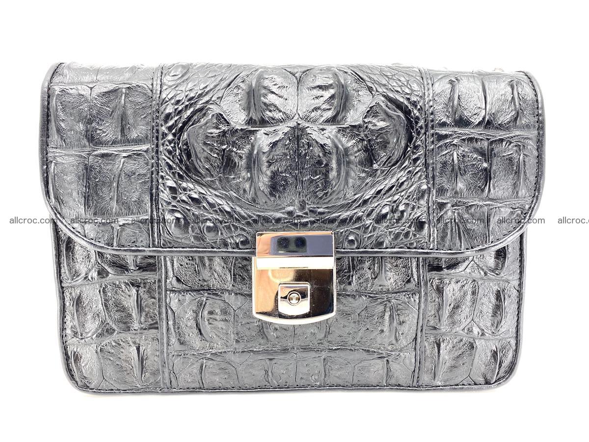 Handcrafted crocodile skin handbag 821 Foto 0